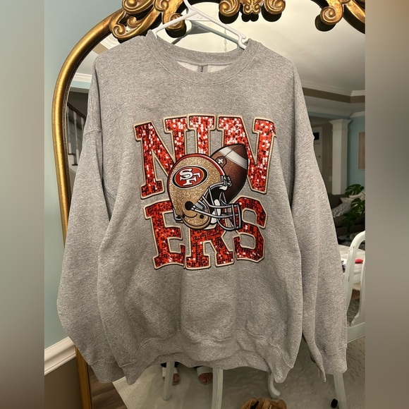 Women’s Screenprinted San Francisco 49ers Sweatshirt Size XL - Picture 1 of 1